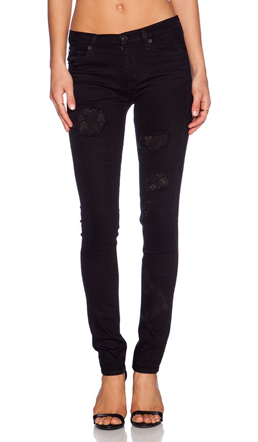 hudson shine mid rise skinny jeans