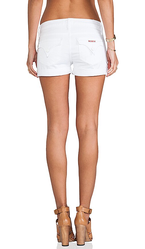 hudson white jean shorts