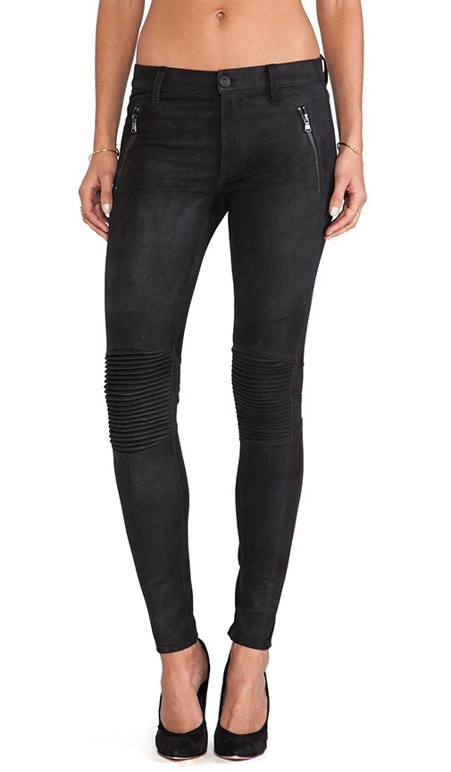 hudson leather jeans