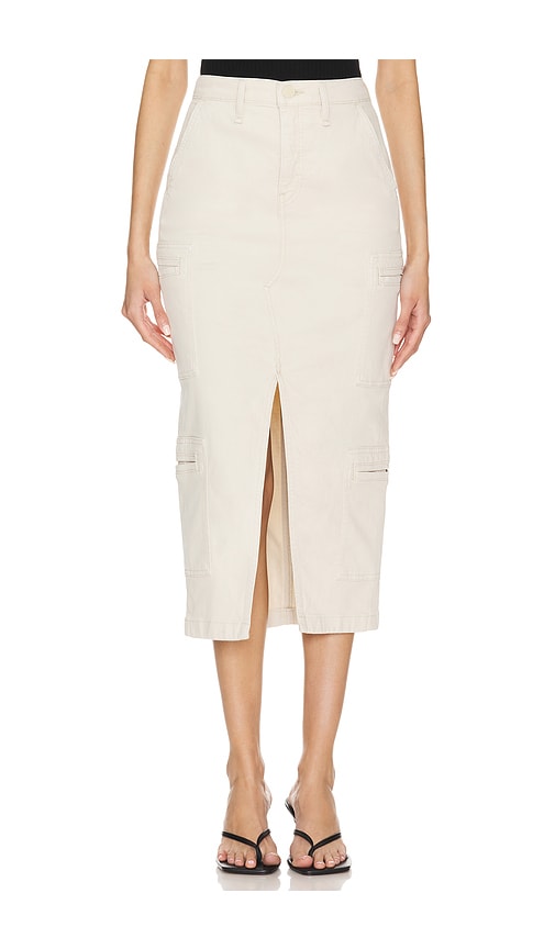 Hudson Jeans Reconstructed Cargo Skirt in Beached Sand