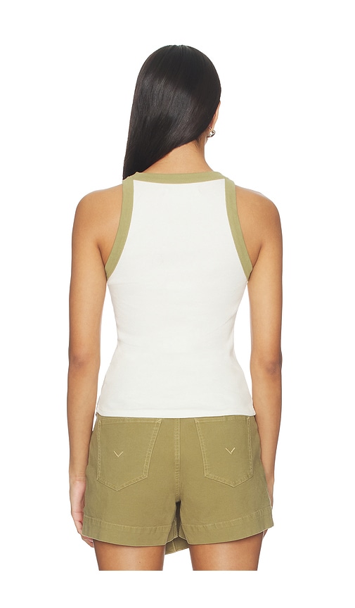 Hudson Jeans Ribbed Racer Tank Top | Thumbnail 3