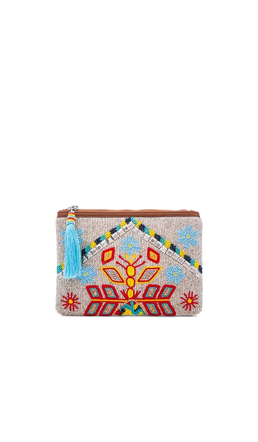 Leather Mirrored Large Clutch
