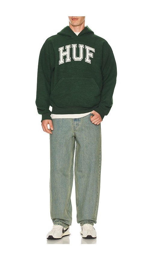  Huf Hoodie Cracked In Green. Größe S. Also In M, L. 