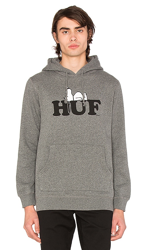 Huf Snoopy プルオーバー Grey Heather Revolve