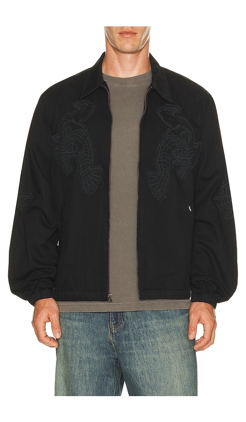 HUF x Spider-Man Work Jacket in Black. Size S. Also in M, L, XL/1X.