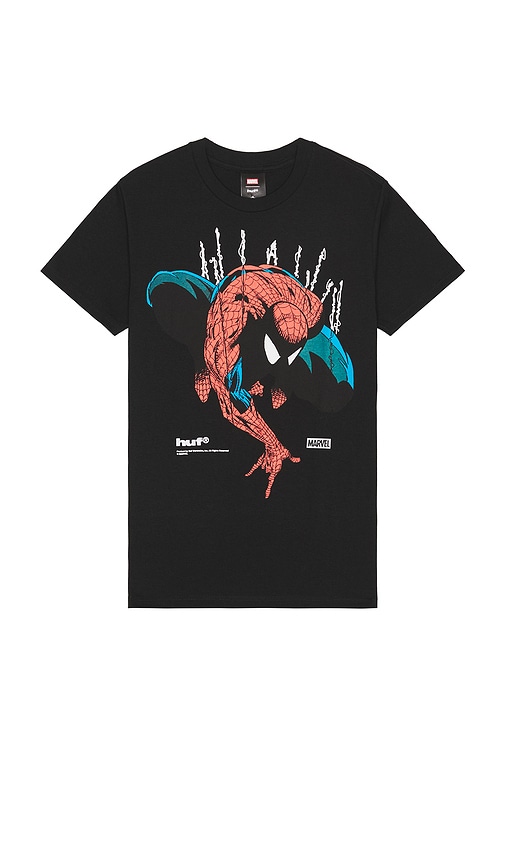 Huf X Spider-man Perceptions Tee In Black