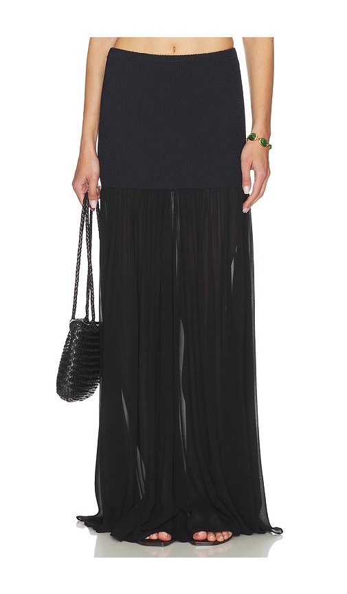 Hunza G Hybrid Skirt In Black