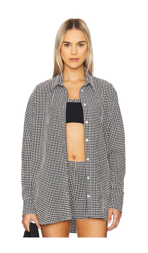 Oversized Shirt in Black. - size M-L (also in L-XL)