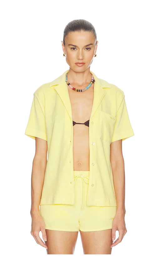 Hunza G Towelling Resort Shirt