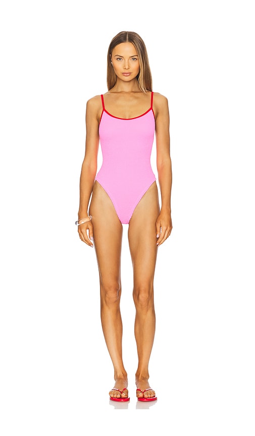 Pamela Contrast One Piece in Pink.