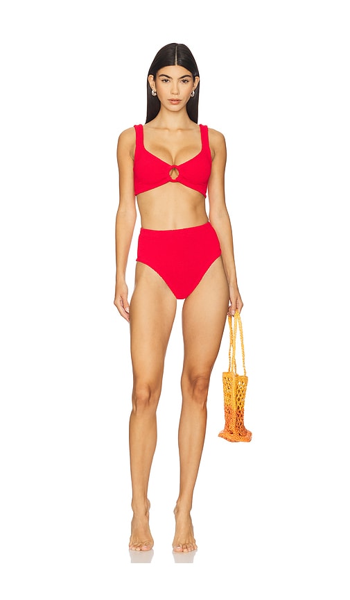 Hunza G Nadine Bikini Set in Red