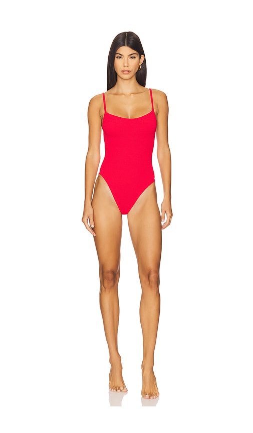 Pamela One Piece Swimsuit in Red.