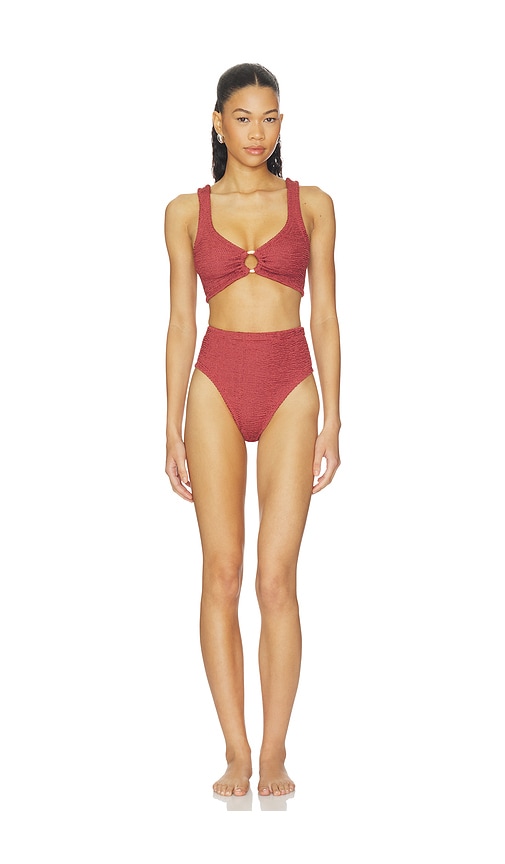 Hunza G Nadine Bikini Set With Gold Hoop