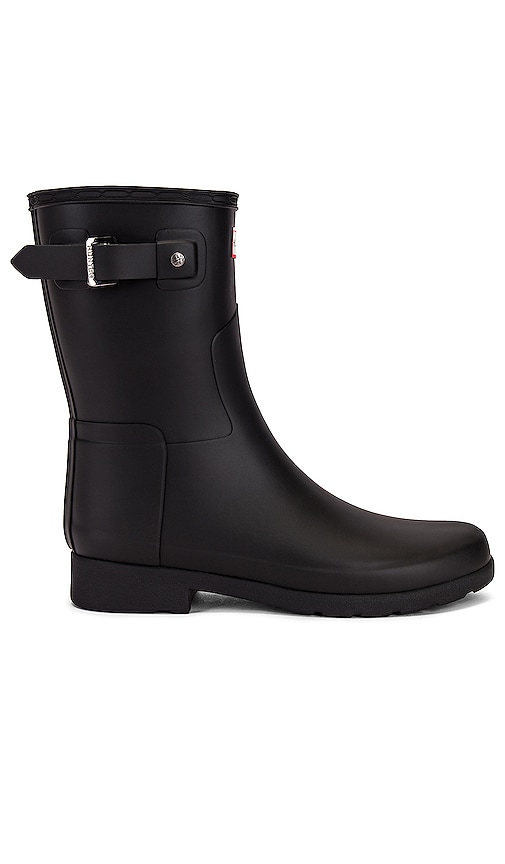 Hunter Original Refined Short Boot in Black | REVOLVE