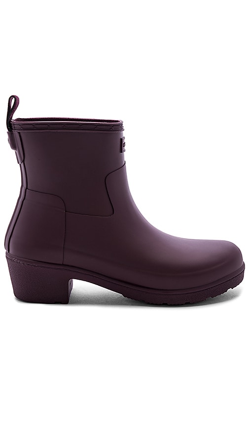 hunter rain boots oxblood