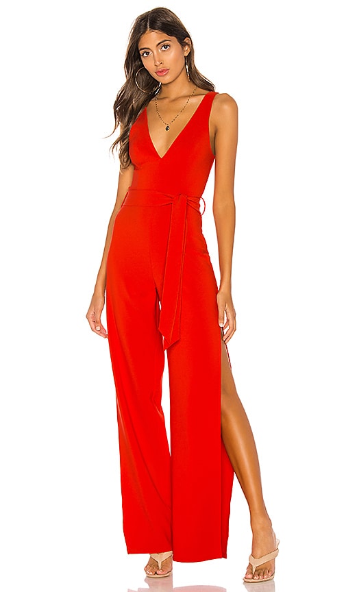 h:ours Elissa Jumpsuit in Red | REVOLVE