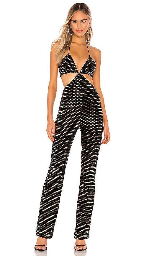revolve black jumpsuit