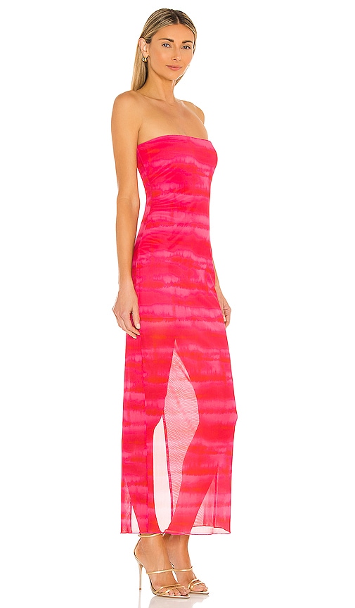 Shop H:ours Rios Maxi Dress In Strawberry Tie Dye