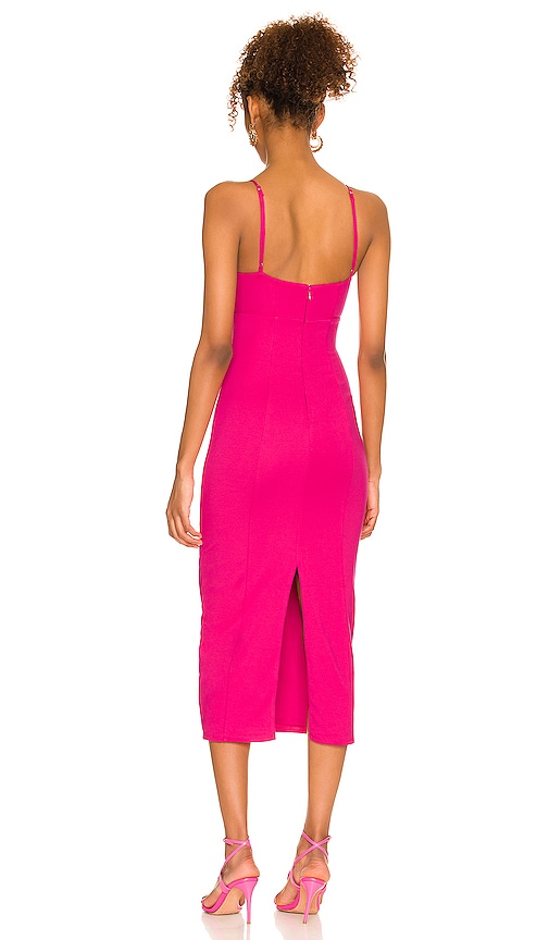  H:ours Midi-kleid Enzo In Pink. Größe Xxs. Also In Xs. 