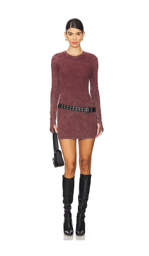 Shop H:ours Agathe Mini Dress In Oxblood