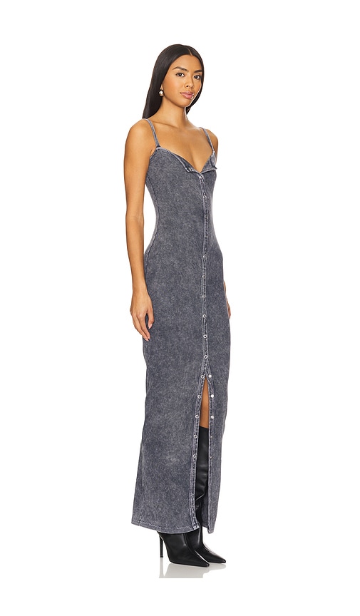 Shop H:ours Agathe Maxi Dress In Charcoal