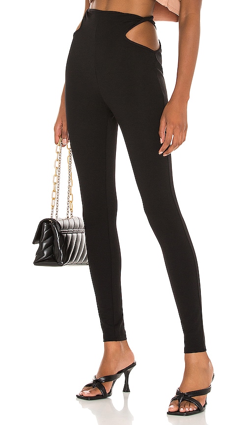 Nookie Viktoria Pants in Black Shiny