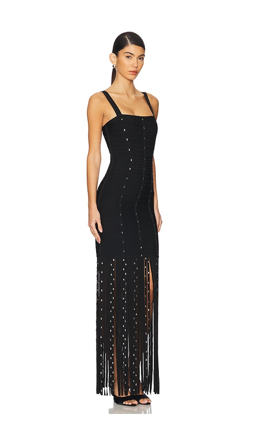 Herve Leger The Laurel Gown In 블랙