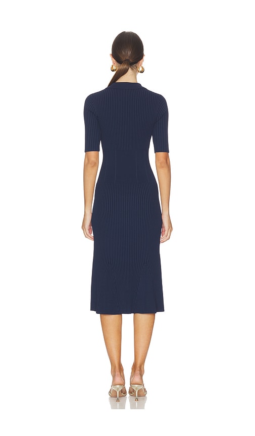  Herve Leger Midi-kleid Indra In Navy. Größe Xxs. Also In Xs, Xl. 