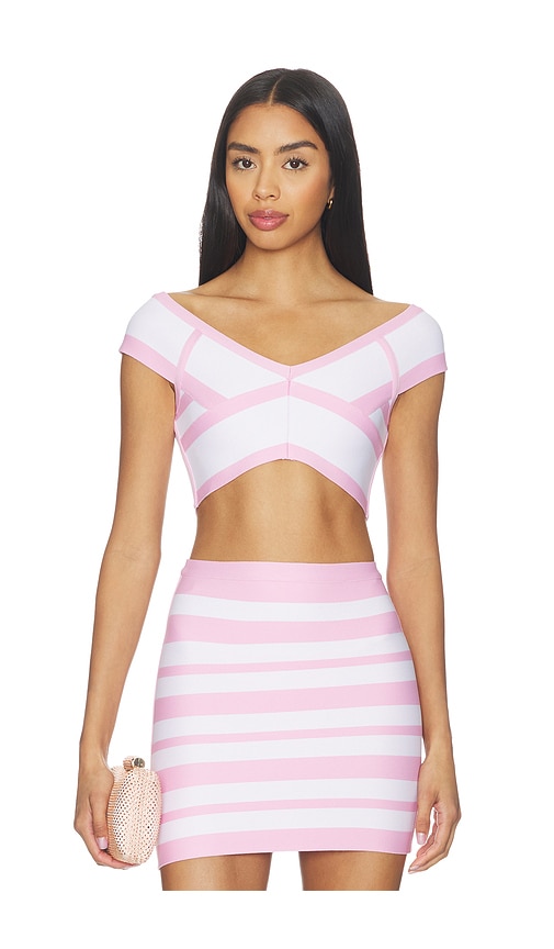 Herve Leger The Spotlight Crop Top