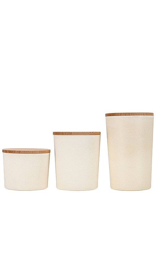 Hawkins New York Essential Set Of 3 Lidded Containers In Ivory
