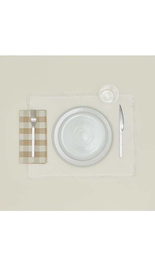  Hawkins New York Serviettenset Gingham In Ivory. 