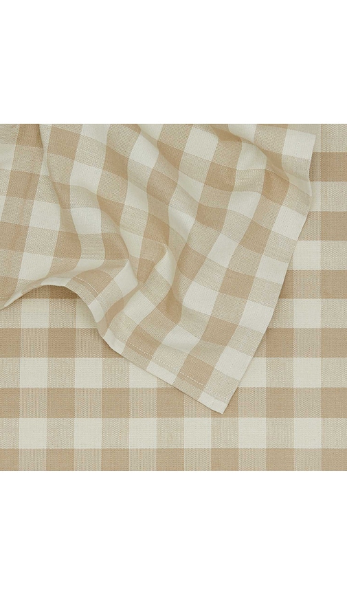  Hawkins New York Essential Gingham Tablecloth In Ivory. 
