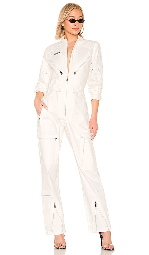 I.AM.GIA Neo Noir Boiler Jumpsuit in White |