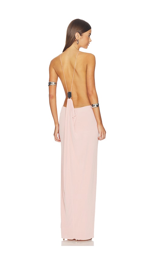 classy dress for wedding guest Green Chain See-through Elegant RX70326 Hot In The Tropics Women size:M Wedding guest Dress Detail thigh-high slit