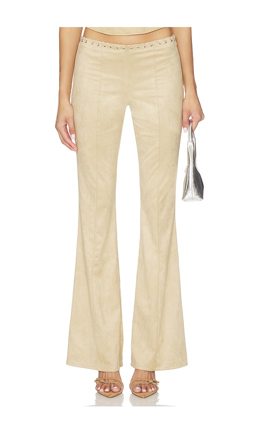I.AM.GIA PANTALON ZEPHYR en Tan. Taille L. Also en XXS, XS, S, M, XL.