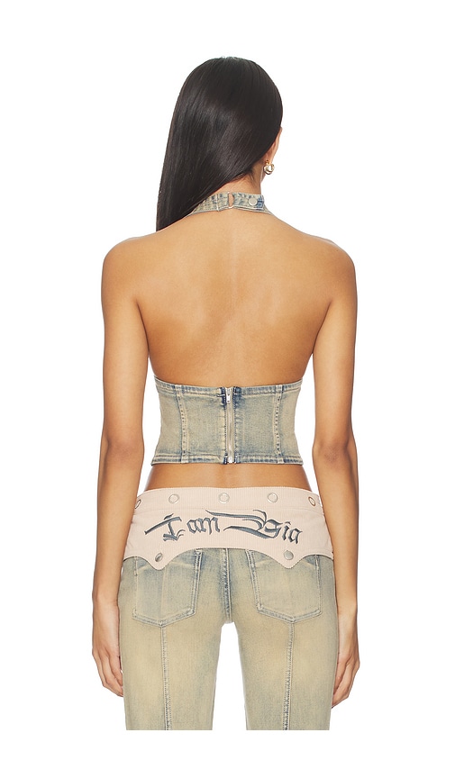  I.am.gia Korsett Tommie In Blue,tan. Größe S. Also In Xxs, Xs, M, L, Xl. 