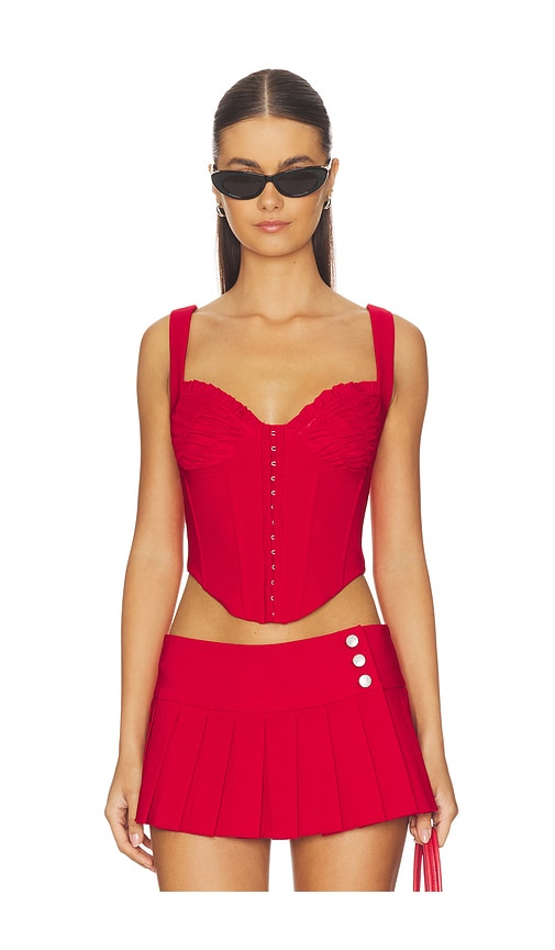 I.AM.GIA Bri Corset Top en Red. Taille XS. Also en XXS, S, M.