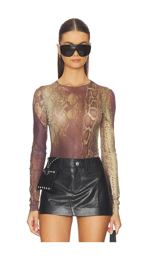 IAMGIA Izar Long Sleeve Top en Brown Taille S Also en XXS XS M L 76 €