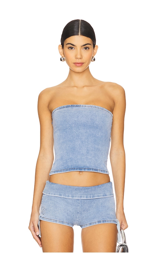 2159I AM GIA トップのみ ボトムスも！cute top blue I.AM.GIA Carter Top in Denim Blue | REVOLVE