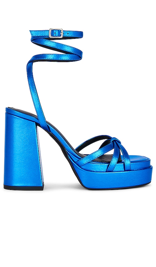 INTENTIONALLY BLANK x REVOLVE Detroit Platform Sandal in Blue