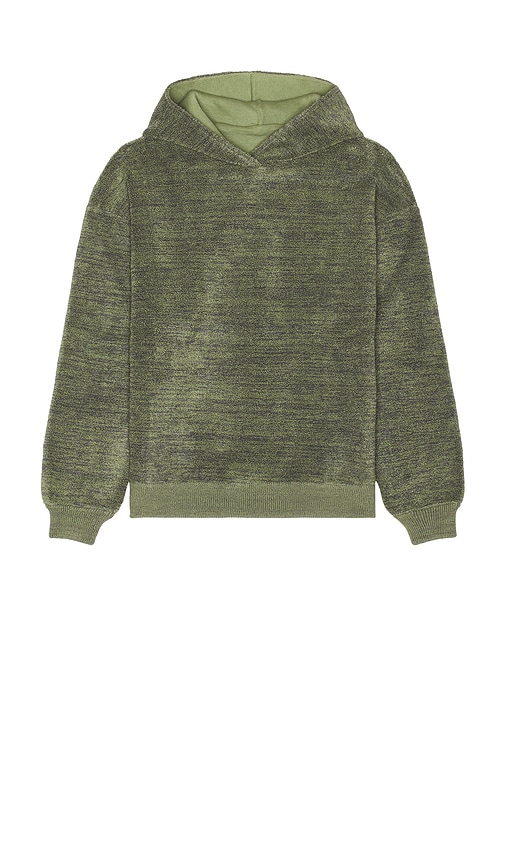 Isa Boulder Boucle Hoodie In Green