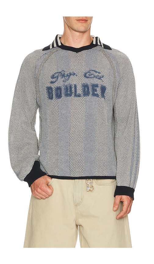 ISA BOULDER Athletic Stripe Sweater