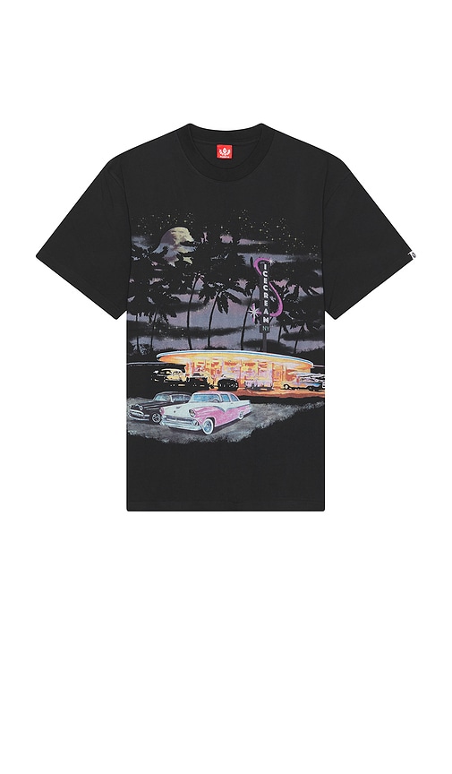 Diamond Short Sleeve Shirt in Black. - size XL/1X (also in L, M, S)