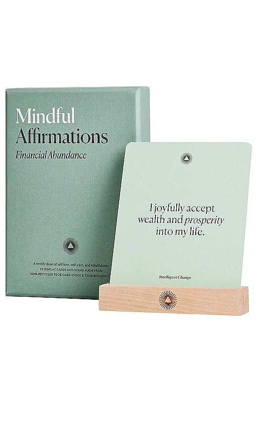 Shop Intelligent Change Mindful Affirmations Financial Abundance In Green