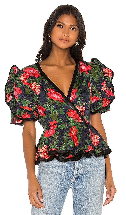 Rose Peplum Blouse