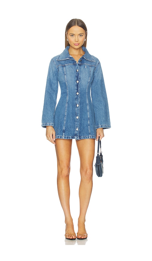 Icon Denim Mya Dress. - In Blue