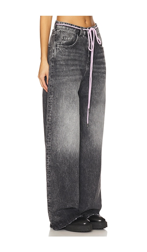 Icon Denim Wide Leg Jean - Medium Rise In Black