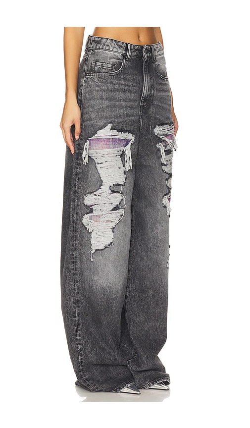 Shop Icon Denim Coco Wide Leg In Black
