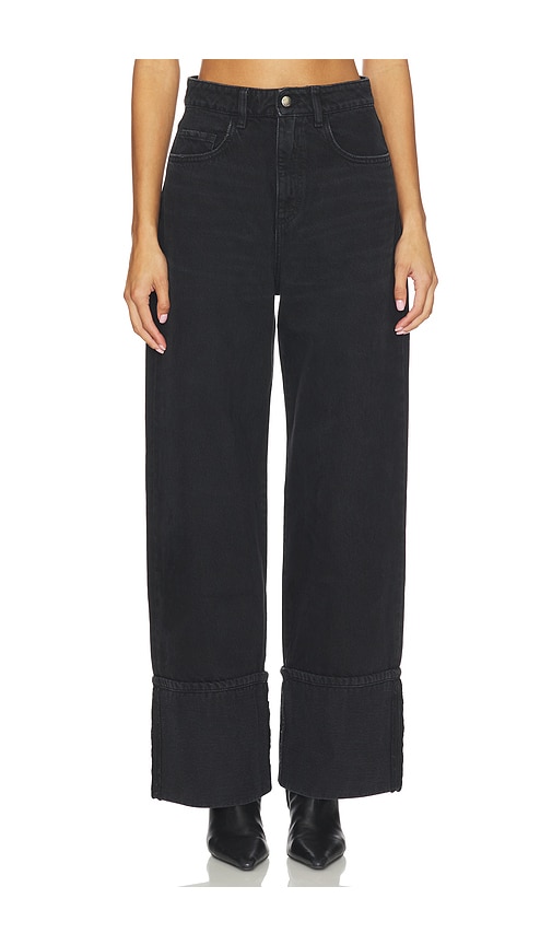 Icon Denim Kiki Wide Leg Jeans In Black