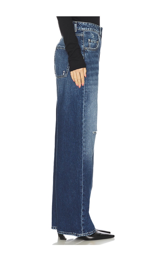 Icon Denim Poppy Wide Leg Jeans In Blue